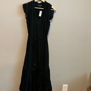 Banana Republic Flounced Hem Midi Dress XS